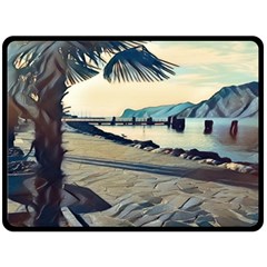 A Walk On Gardasee, Italy  Fleece Blanket (large) by ConteMonfrey