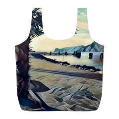 A Walk On Gardasee, Italy  Full Print Recycle Bag (l) by ConteMonfrey