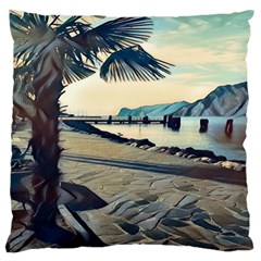 A Walk On Gardasee, Italy  Standard Premium Plush Fleece Cushion Case (one Side) by ConteMonfrey