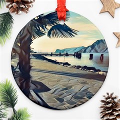 A Walk On Gardasee, Italy  Ornament (round) by ConteMonfrey