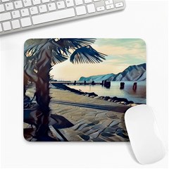 A Walk On Gardasee, Italy  Large Mousepad by ConteMonfrey