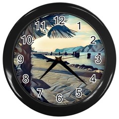 A Walk On Gardasee, Italy  Wall Clock (black) by ConteMonfrey