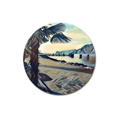 A Walk On Gardasee, Italy  Magnet 3  (round) by ConteMonfrey