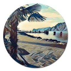 A Walk On Gardasee, Italy  Magnet 5  (round) by ConteMonfrey