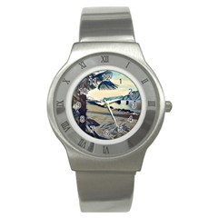 A Walk On Gardasee, Italy  Stainless Steel Watch by ConteMonfrey