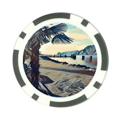 A Walk On Gardasee, Italy  Poker Chip Card Guard by ConteMonfrey