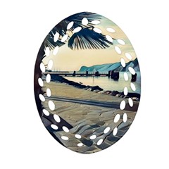 A Walk On Gardasee, Italy  Ornament (oval Filigree) by ConteMonfrey