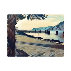 A Walk On Gardasee, Italy  One Side Premium Plush Fleece Blanket (mini) by ConteMonfrey