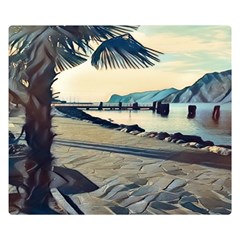 A Walk On Gardasee, Italy  One Side Premium Plush Fleece Blanket (small) by ConteMonfrey