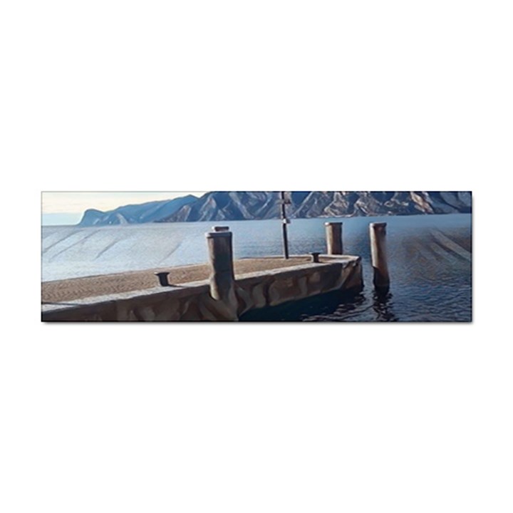 Pier on the end of a day Sticker Bumper (10 pack)