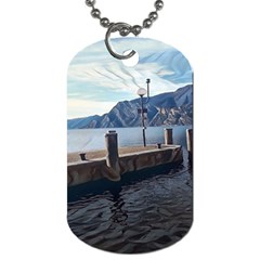 Pier On The End Of A Day Dog Tag (two Sides) by ConteMonfrey