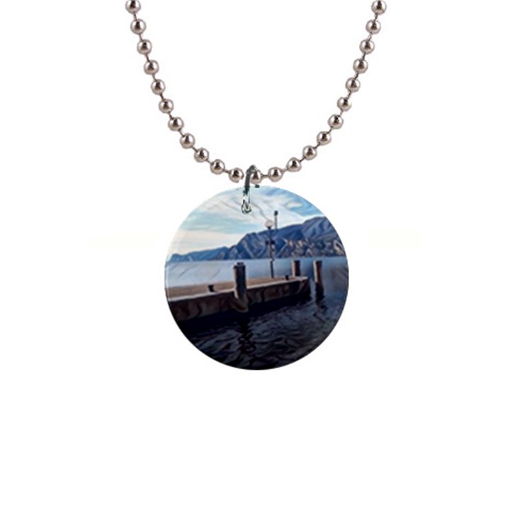 Pier on the end of a day 1  Button Necklace