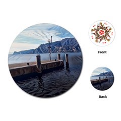 Pier On The End Of A Day Playing Cards Single Design (round) by ConteMonfrey