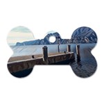 Pier on the end of a day Dog Tag Bone (Two Sides) Front