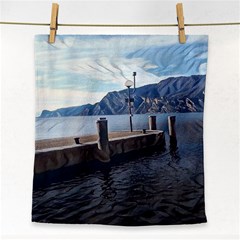 Pier On The End Of A Day Face Towel by ConteMonfrey