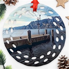 Pier On The End Of A Day Ornament (round Filigree)