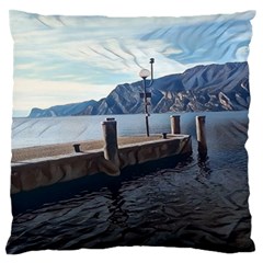 Pier On The End Of A Day Standard Premium Plush Fleece Cushion Case (one Side) by ConteMonfrey