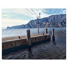 Pier On The End Of A Day Premium Plush Fleece Blanket (medium) by ConteMonfrey