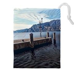 Pier On The End Of A Day Drawstring Pouch (4xl) by ConteMonfrey