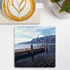 Pier On The End Of A Day Uv Print Square Tile Coaster 