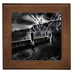 Smokey pier Framed Tile