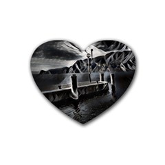 Smokey Pier Rubber Coaster (heart) by ConteMonfrey