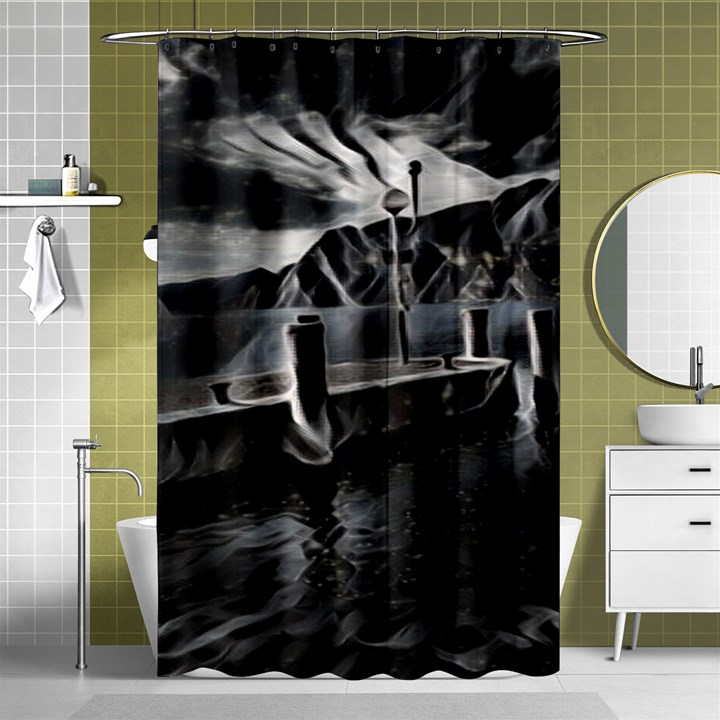 Smokey pier Shower Curtain 48  x 72  (Small) 