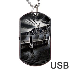 Smokey pier Dog Tag USB Flash (One Side)