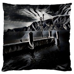 Smokey pier Large Cushion Case (One Side)