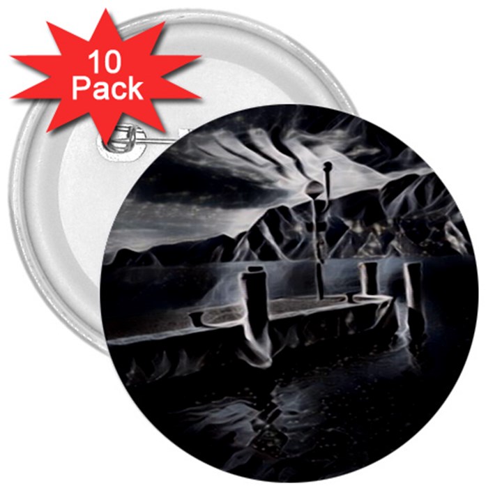 Smokey pier 3  Buttons (10 pack) 