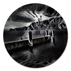 Smokey Pier Magnet 5  (round) by ConteMonfrey