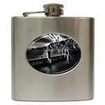 Smokey pier Hip Flask (6 oz) Front