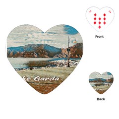 Calm Day On Lake Garda Playing Cards Single Design (heart) by ConteMonfrey