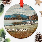 Calm Day On Lake Garda Ornament (Round) Front