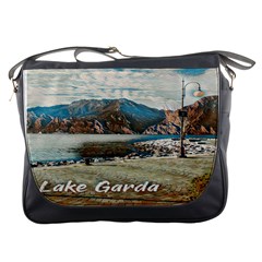 Calm Day On Lake Garda Messenger Bag