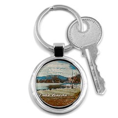 Calm Day On Lake Garda Key Chain (round) by ConteMonfrey