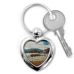 Calm Day On Lake Garda Key Chain (heart) by ConteMonfrey