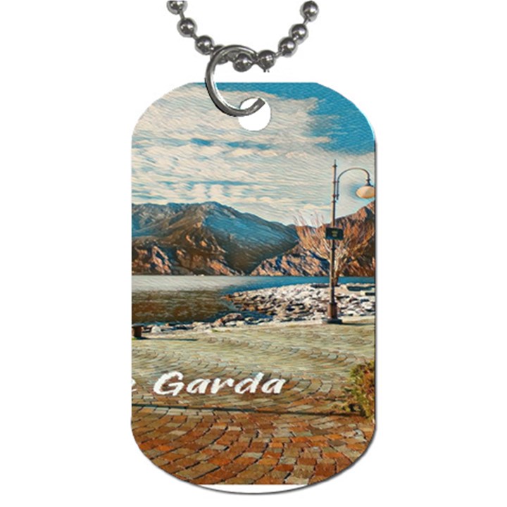 Calm Day On Lake Garda Dog Tag (Two Sides)