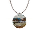 Calm Day On Lake Garda 1  Button Necklace Front