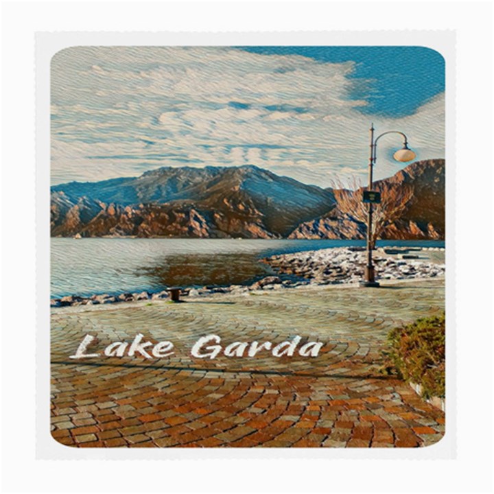 Calm Day On Lake Garda Medium Glasses Cloth (2 Sides)