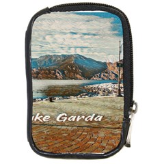 Calm Day On Lake Garda Compact Camera Leather Case by ConteMonfrey