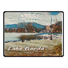 Calm Day On Lake Garda Fleece Blanket (small) by ConteMonfrey