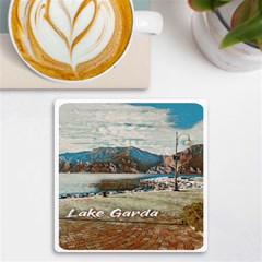 Calm Day On Lake Garda Uv Print Square Tile Coaster 