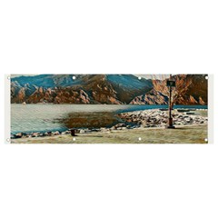 Calm Day On Lake Garda Banner And Sign 9  X 3  by ConteMonfrey