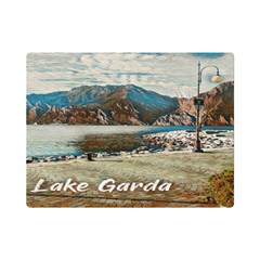 Calm Day On Lake Garda One Side Premium Plush Fleece Blanket (mini) by ConteMonfrey