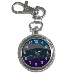 Abstract Landscape Art Design Pattern Water Key Chain Watches