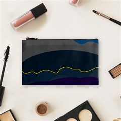 Abstract Landscape Art Design Pattern Water Cosmetic Bag (small)