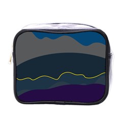 Abstract Landscape Art Design Pattern Water Mini Toiletries Bag (one Side)