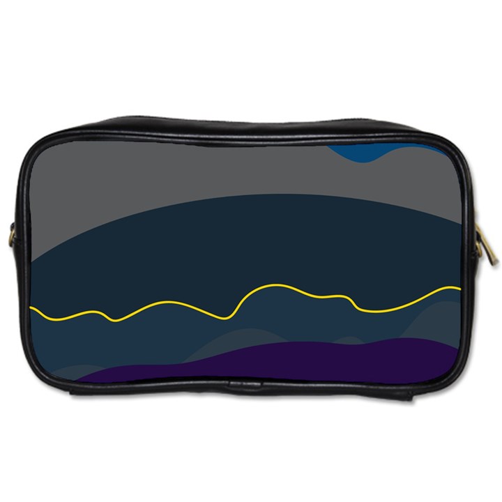 Abstract Landscape Art Design Pattern Water Toiletries Bag (One Side)