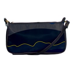 Abstract Landscape Art Design Pattern Water Shoulder Clutch Bag